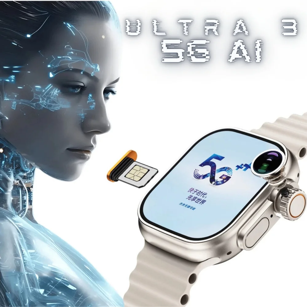 Smart Watch Microwear Ultra 3 Ai 5g Chip Android 8.1 Tela AmoLED + Acessorios Chatgpt Baixa Apps Relogio Responde Mensagens Manda Audio Smart Watch Microwear Ultra 3 Ai 5g Chip Android 8.1 Tela AmoLED + Acessorios Chatgpt Baixa Apps Relogio Responde Mensagens Manda Audio