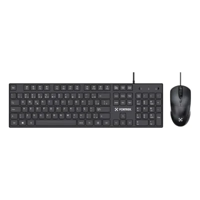 Mouse E Teclado Fortrek C13 Office Usb Abnt2 Preto
