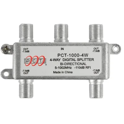 Divisor De Antena 1 Entrada 4 Saídas Blindado 1ghz Kit 5 Pçs