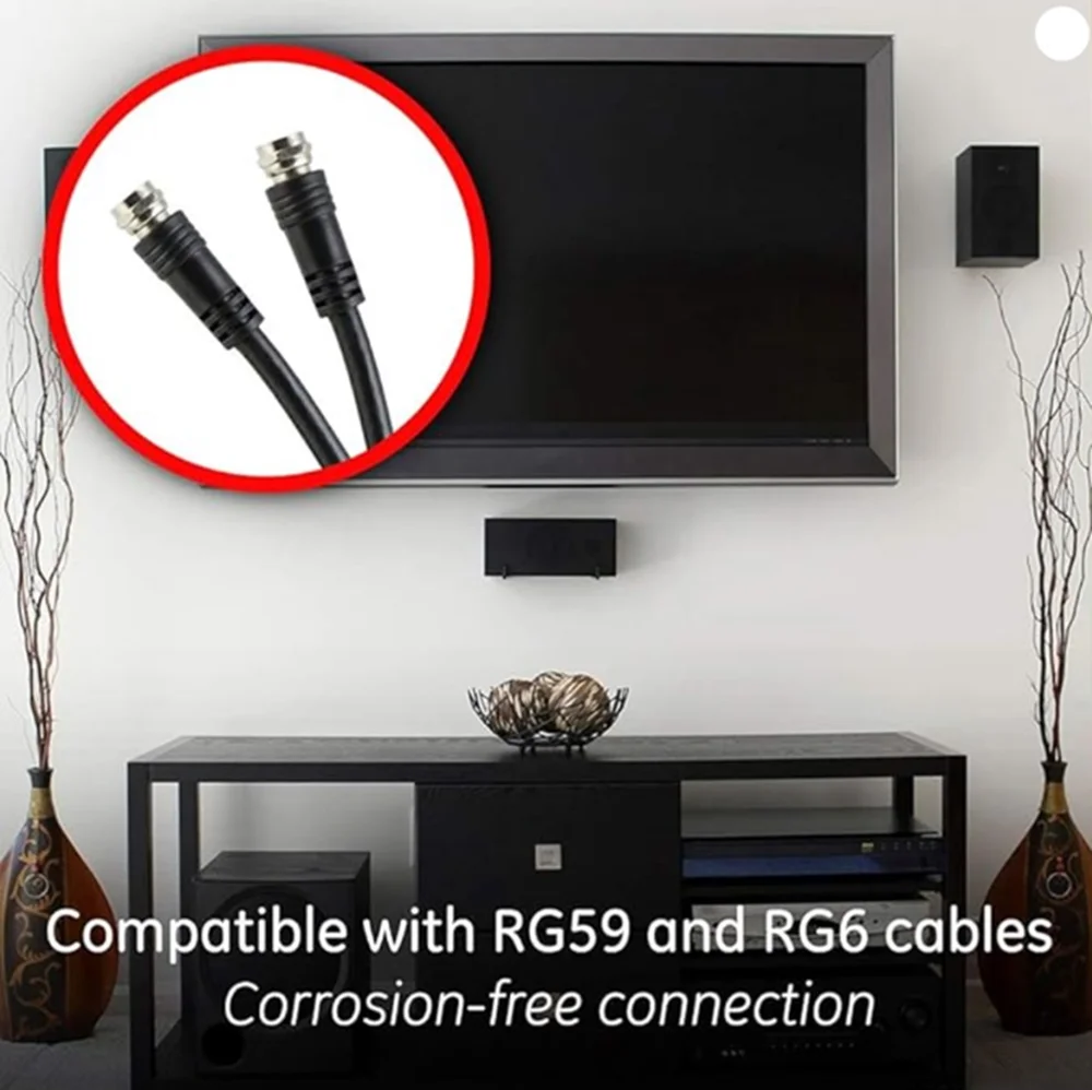 Imagem 3 de 5 do produto Divisor De Antena 1 Entrada 4 Saídas Blindado 1ghz Kit 5 Pçs