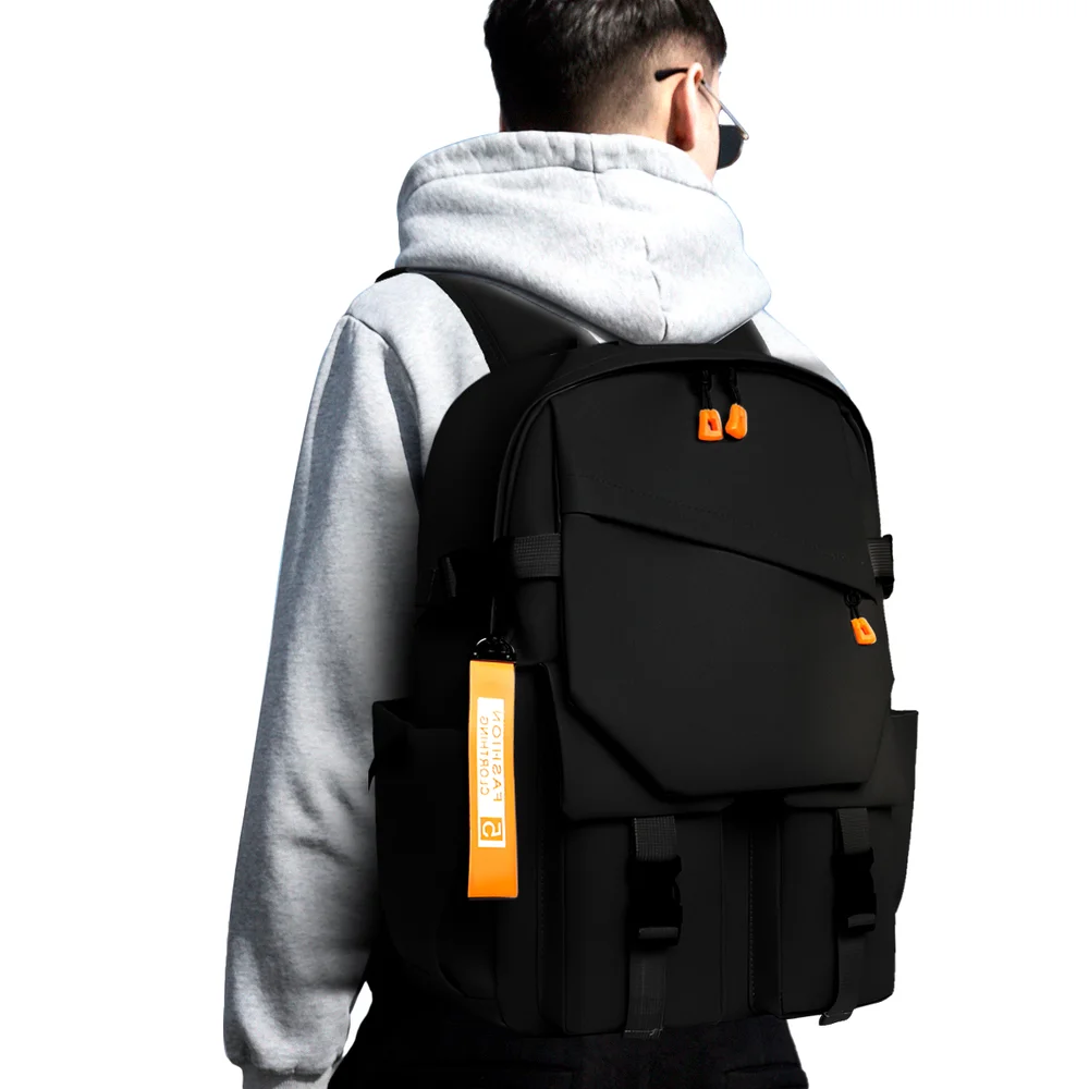 Imagem 3 de 5 do produto Mochila Escolar Faculdade Notebook Moderna Saída Cabo Usb (preto)