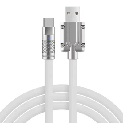 Cabo Usb C Tipo C Turbo Metal Silicone 120w 5a Flexivel Bran