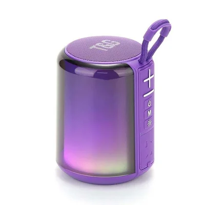 Caixa De Som Bluetooth Ipx6 Fm Cartão Usb Auxiliar Roxa 20w