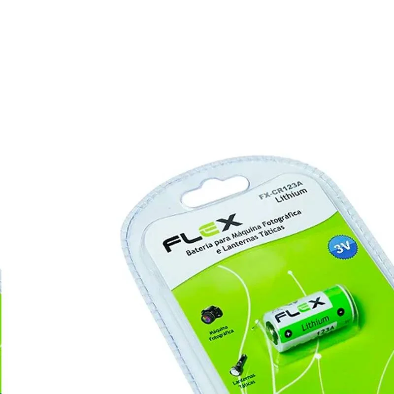 Imagem 2 de 2 do produto Bateria Lithium Vol.3v Blister C/ 1 Un. Flex/ Fx-cr123a