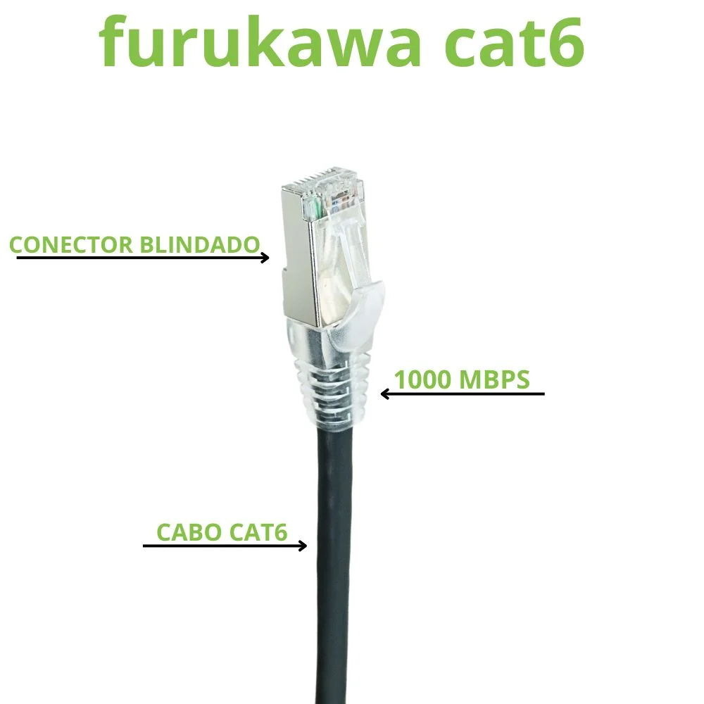 Cabo De Rede Gamer CAT6 1 Metro Furukawa Ps5 PC Gamer Cabo De Rede Gamer CAT6 1 Metro Furukawa Ps5 PC Gamer