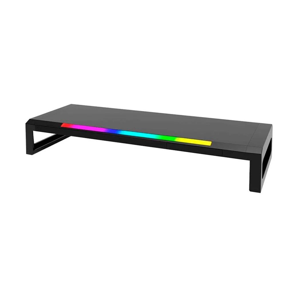 Imagem 3 de 5 do produto Base Para Monitor Bright 27 - Iluminação RGB - Hub Usb - Smn003