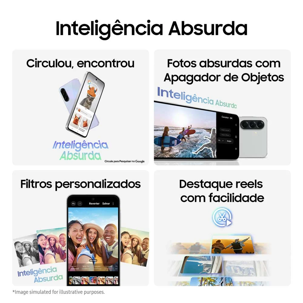 Imagem 2 de 5 do produto Celular Samsung Galaxy A56 5g 256gb, 8GB Ram, Câmera 50mp, Ip67, Super AmoLED 6.7”, Recursos Ai - Preto