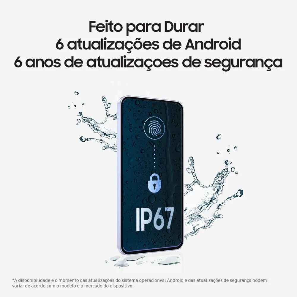 Imagem 5 de 5 do produto Celular Samsung Galaxy A56 5g 256gb, 8GB Ram, Câmera 50mp, Ip67, Super AmoLED 6.7”, Recursos Ai - Preto