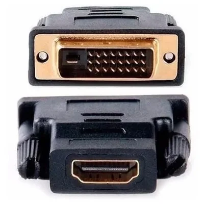 Adaptador X-cell Conversor Dvi Macho X HDMI Fêmea Banhado Preto - Xc-dvi-hdmi-f