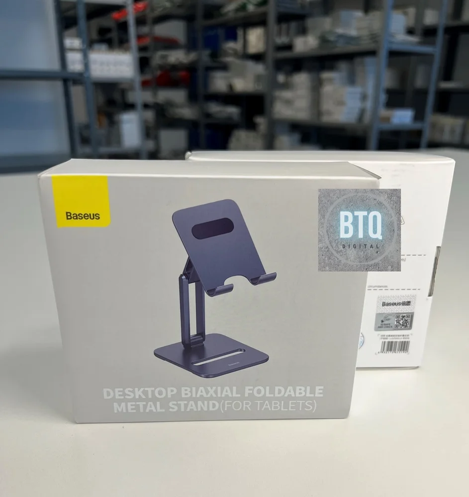 Imagem 3 de 5 do produto Suporte Mesa Baseus Dobrável Metal Para Tablet E Celular Ajustável