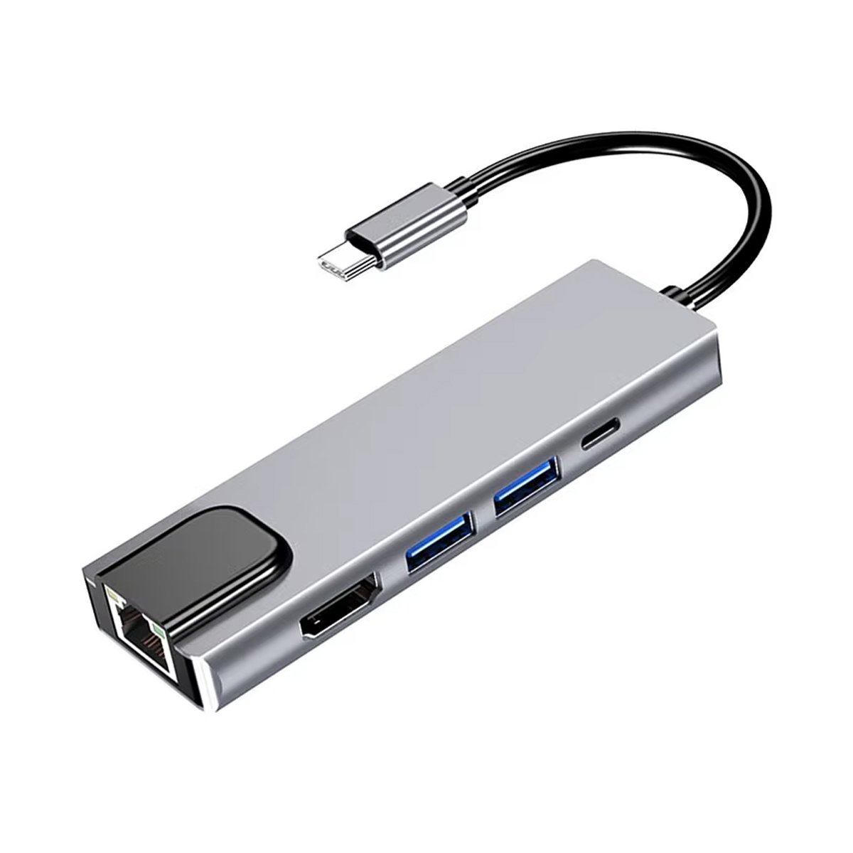 Adaptador Hub Macbook Usb C 5em 1 HDMI 4k Ethernet Rj45 Usb-c Pd