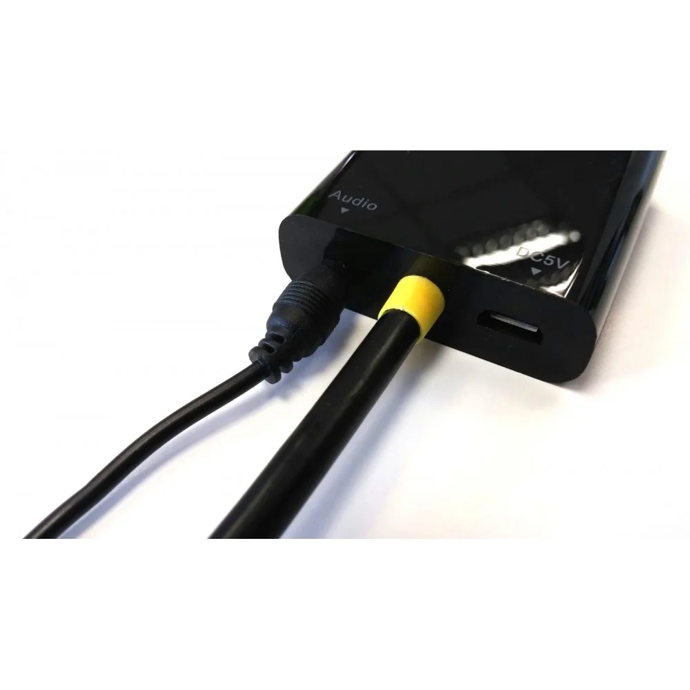 Imagem 2 de 4 do produto Cabo Conversor HDMI Macho  X Vga Femea  C/ Cabo De Áudio P2 Estéreo