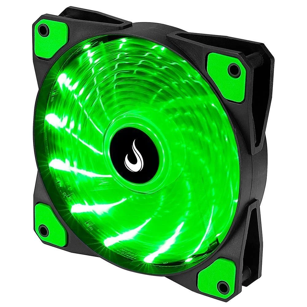 Cooler Fan Rise Mode Wind W1, 120mm, LED Verde - Rm-wn-01-bg 6