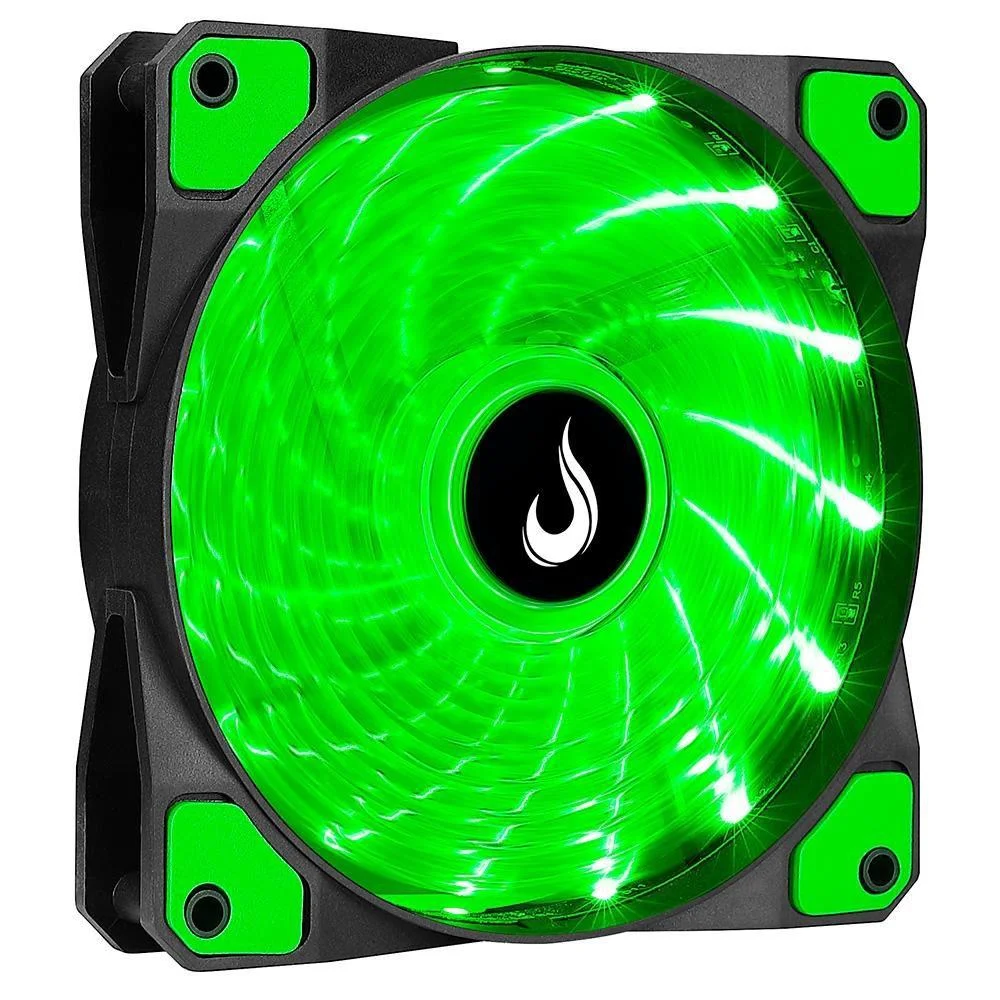 Cooler Fan Rise Mode Wind W1, 120mm, LED Verde - Rm-wn-01-bg 7