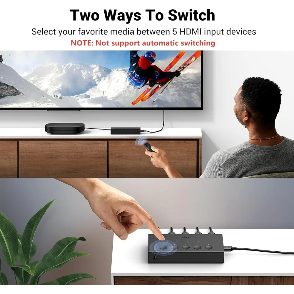 Imagem 5 de 5 do produto Ugreen HDMI Switch 5 Em 1 Compatível Com Ps5/4/3 XBOX