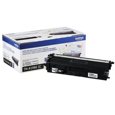 Toner Brother Tn-419bk Preto | Hl-l8360cdw Mfc-l8610cdw Mfc-l8900cdw Mfc-l9570cdw |   9k