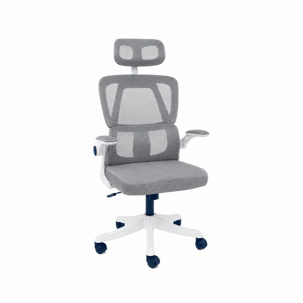 Cadeira Presidente Executiva Oficial Legacy Cinza para Escritório e Home Office com Design Ergonômico e Confortável