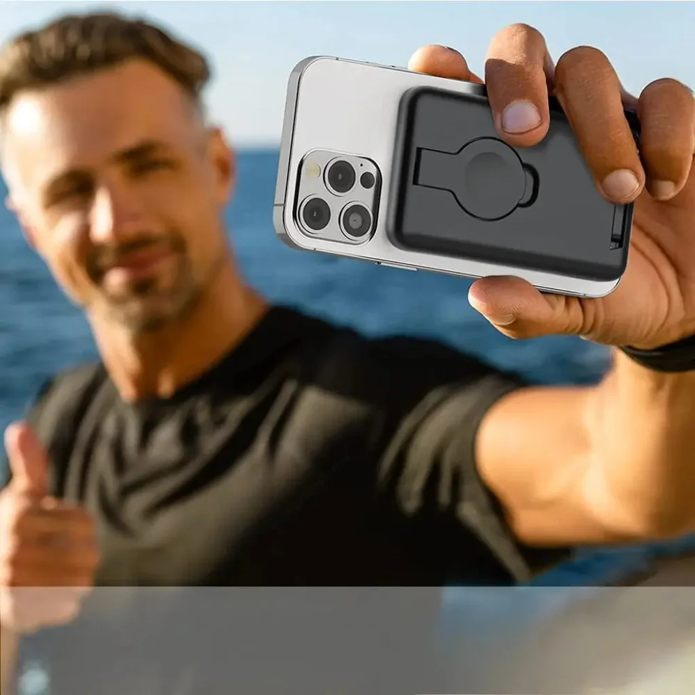 Imagem 2 de 5 do produto Carregador Indução 3em1 10000mah Para Celular Relógio E Fone