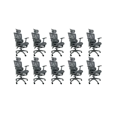 Cadeira De Escritório Presidente Executiva Oficial Titan - Cinza - 10