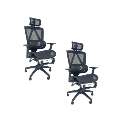 Cadeira De Escritório Presidente Executiva Oficial Titan - Preto - 2
