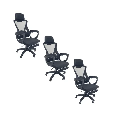 Cadeira De Escritório Presidente Oficial Supreme - Preto - 3