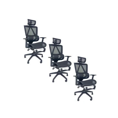 Cadeira De Escritório Presidente Executiva Oficial Titan - Preto - 3