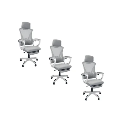 Cadeira De Escritório Presidente Oficial Supreme - Cinza - 3