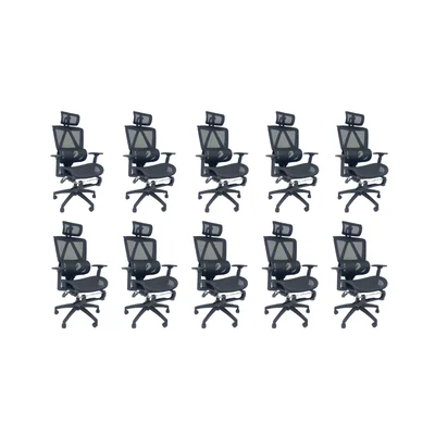 Cadeira De Escritório Presidente Executiva Oficial Titan - Preto - 10