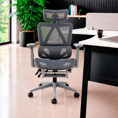 Cadeira De Escritório Presidente Executiva Oficial Titan Cinza — foto 2