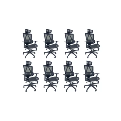 Cadeira De Escritório Presidente Executiva Oficial Titan - Preto - 8