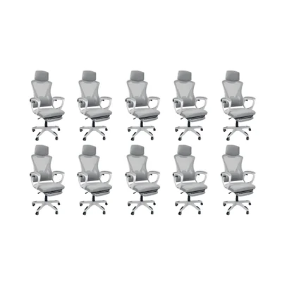 Cadeira De Escritório Presidente Oficial Supreme - Cinza - 10