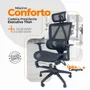 Cadeira De Escritório Presidente Executiva Oficial Titan Preto