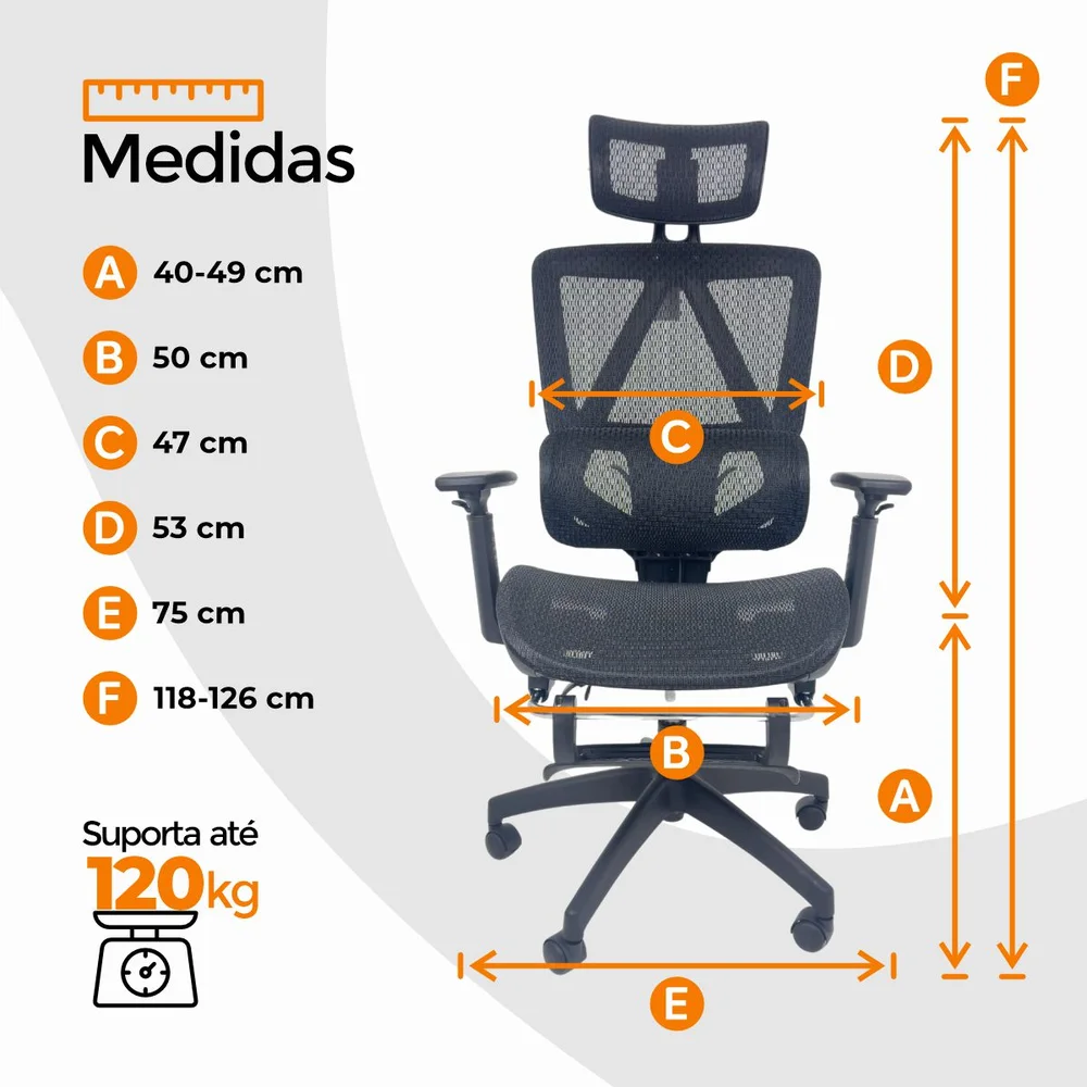 Cadeira De Escritório Presidente Executiva Oficial Titan Preto Cadeira De Escritório Presidente Executiva Oficial Titan Preto