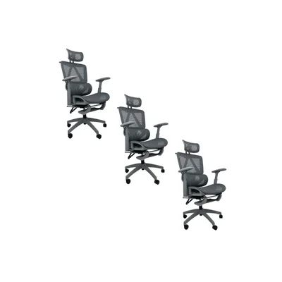 Cadeira De Escritório Presidente Executiva Oficial Titan - Cinza - 3