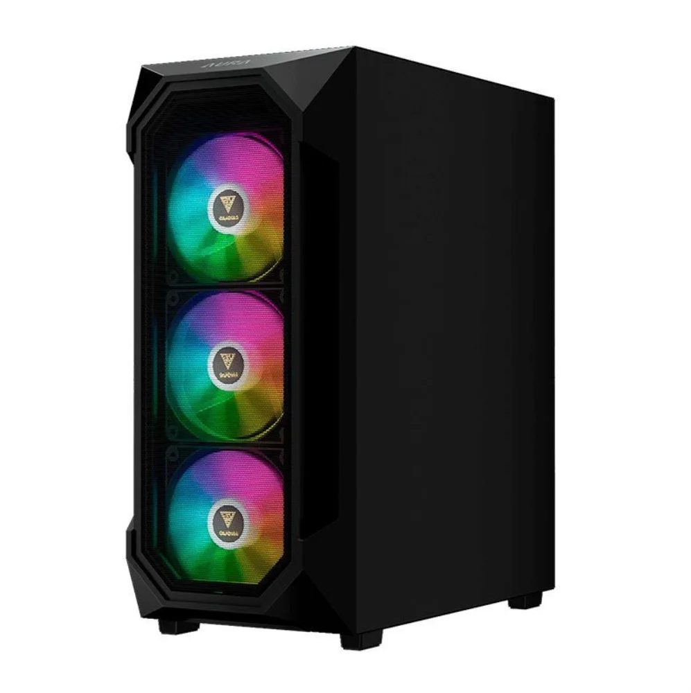 Imagem 2 de 5 do produto Gabinete Gamer Gamdias Aura Gc1 Elite ARGB, Mid-tower, Vidro Temp, 4 Fans, Black - Aura Gc1 Elite ARGB