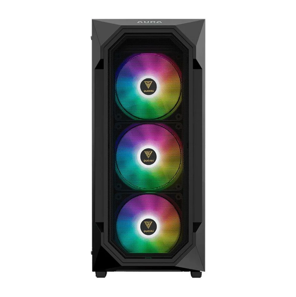 Imagem 3 de 5 do produto Gabinete Gamer Gamdias Aura Gc1 Elite ARGB, Mid-tower, Vidro Temp, 4 Fans, Black - Aura Gc1 Elite ARGB