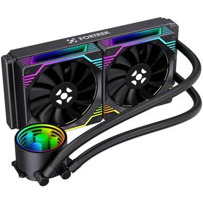 Water Cooler 240mm Fortrek Breezy, RGB, Black - Breezy 240 Pt