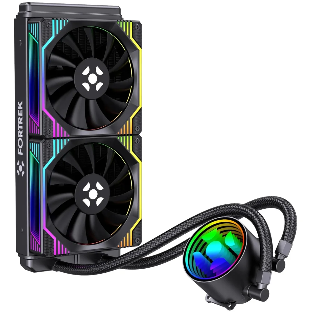 Water Cooler 240mm Fortrek Breezy, RGB, Black - Breezy 240 Pt 5