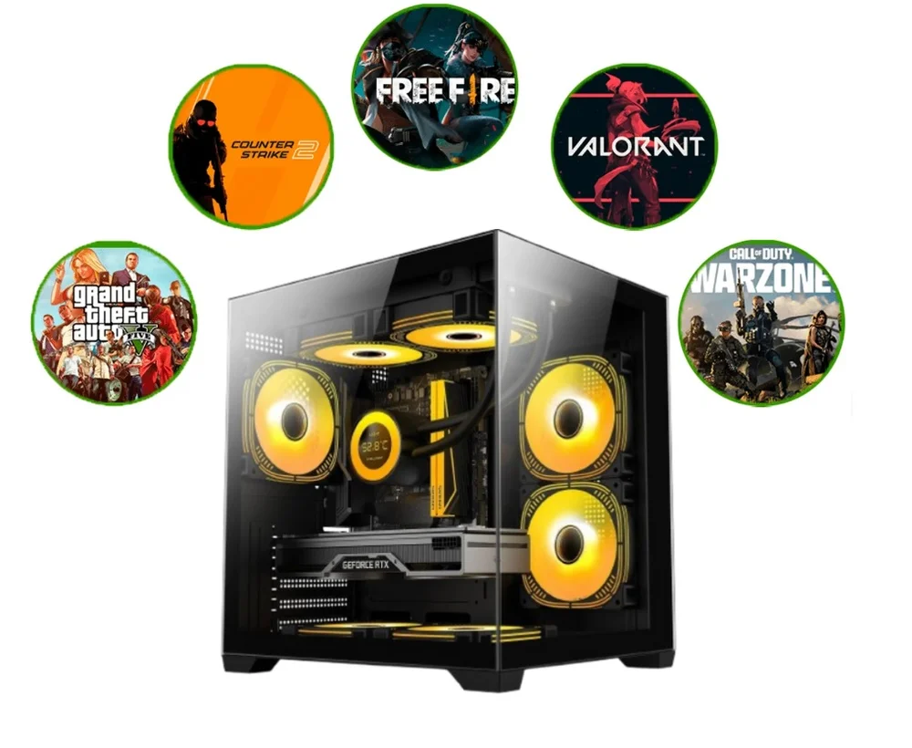 PC Gamer Completo Alligator Shop Intel i7 3770, Geforce RTX 3050, Memoria 16gb Ddr3, SSD 480GB, Monitor, Kit Gamer - view 5
