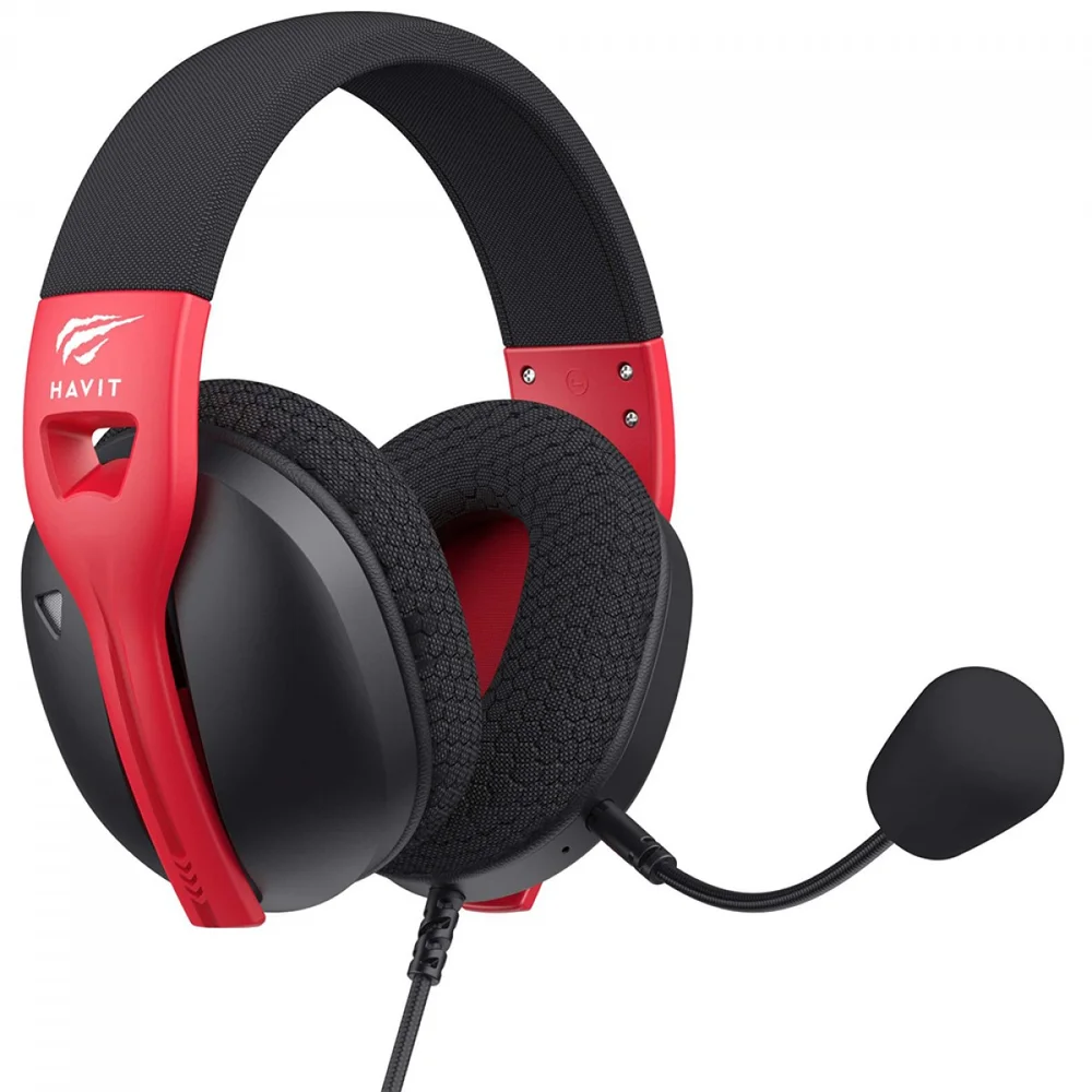 Imagem 2 de 5 do produto Headset Gamer Havit Fuxi-h5 3.5mm Driver 50mm Preto/vermelho