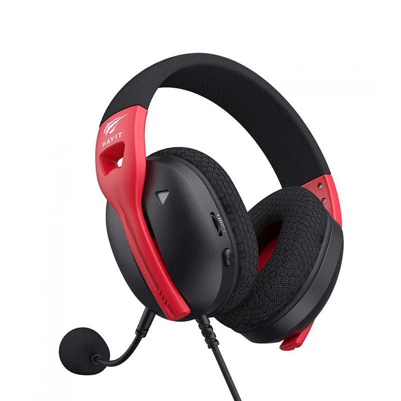 Imagem 3 de 5 do produto Headset Gamer Havit Fuxi-h5 3.5mm Driver 50mm Preto/vermelho