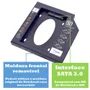 Adaptador Case Caddy 9.5mm Para Hd SSD Sata 2.5 Gaveta Dvd Notebook