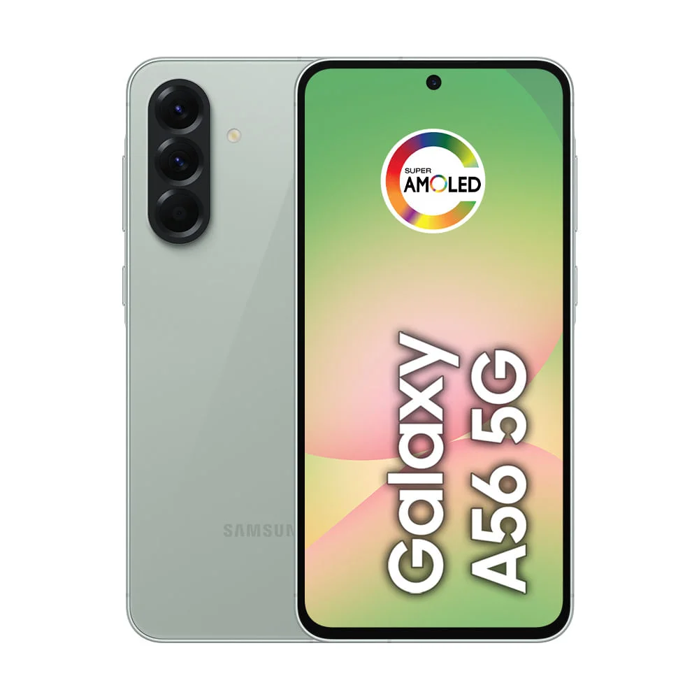 Celular Samsung Galaxy A56 5g 256gb, 8GB Ram, Câmera 50mp, Ip67, Super AmoLED 6.7”, Recursos Ai Verde - 256 Gb - #c6d0c9 - Bi-volt