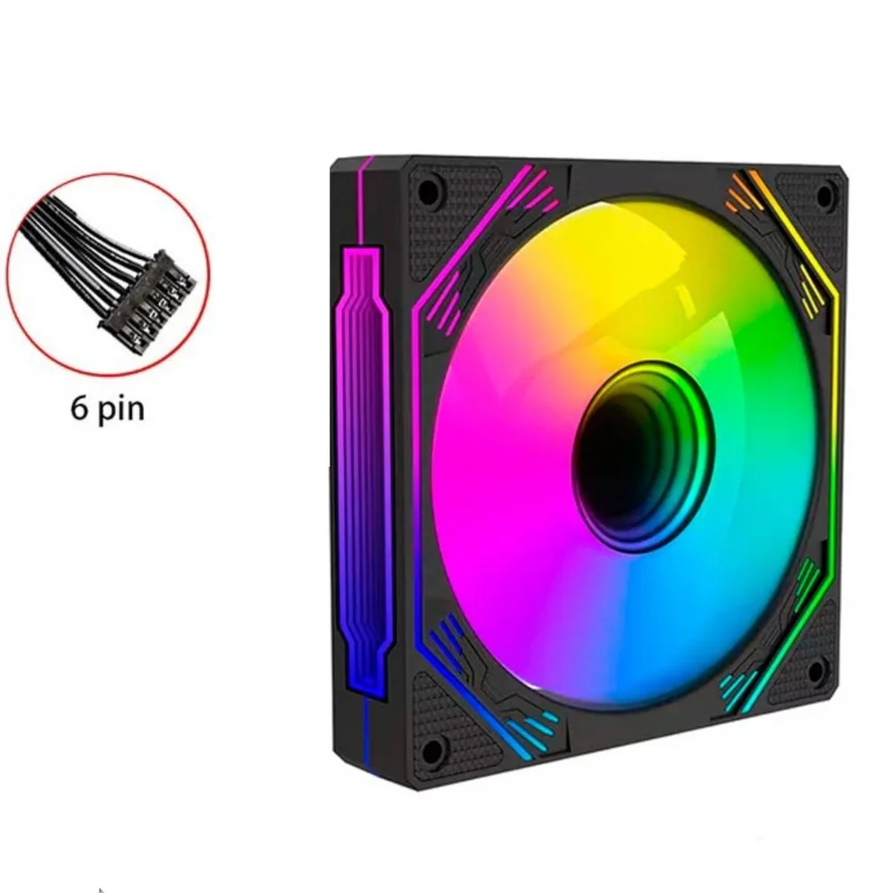 Fan Cooler Preto 6 Pin Hayom Fc131108 4