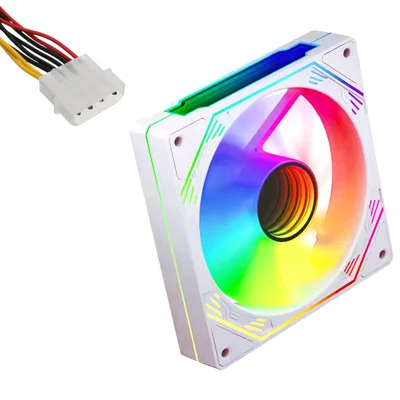 Fan Cooler Branca Molex RGB 120mm Hayom Fc1397
