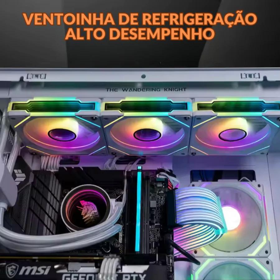 Fan Cooler Branca Molex RGB 120mm Hayom Fc1397 6