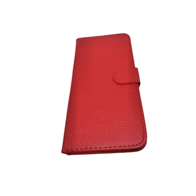 Capa Carteira Couro Antiqueda Celular Samsung A20s Vermelha