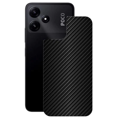 Película Para Xiaomi Poco M6 Pro 5g - Traseira De Fibra De Carbono Preta - Gshield