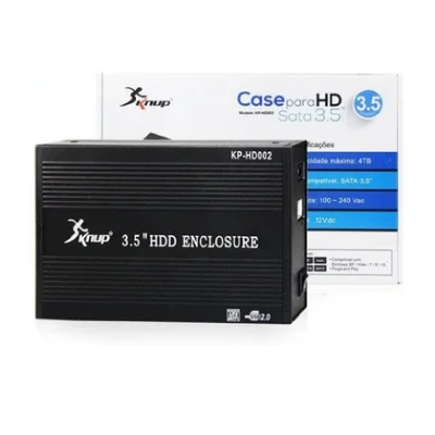 Case Hd 3,5" Knup Kphd002 Usb 2.0 Preto