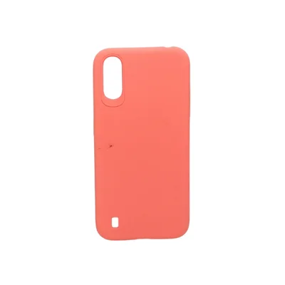 Capa Capinha Celular Samsung A01 Antiqueda Anti-impacto Cor:rosa Salmão